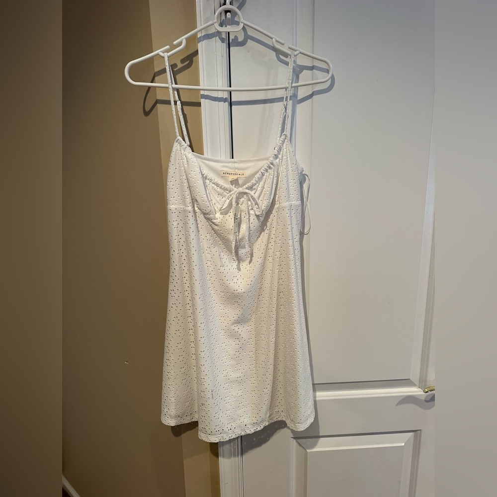 Aeropostale White Eyelet Mini Dress